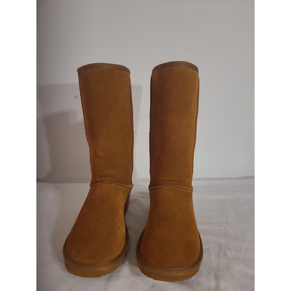 Wmns Suede Leather Calf Hi Man Made Insulated Boots Super Clean Sz 9